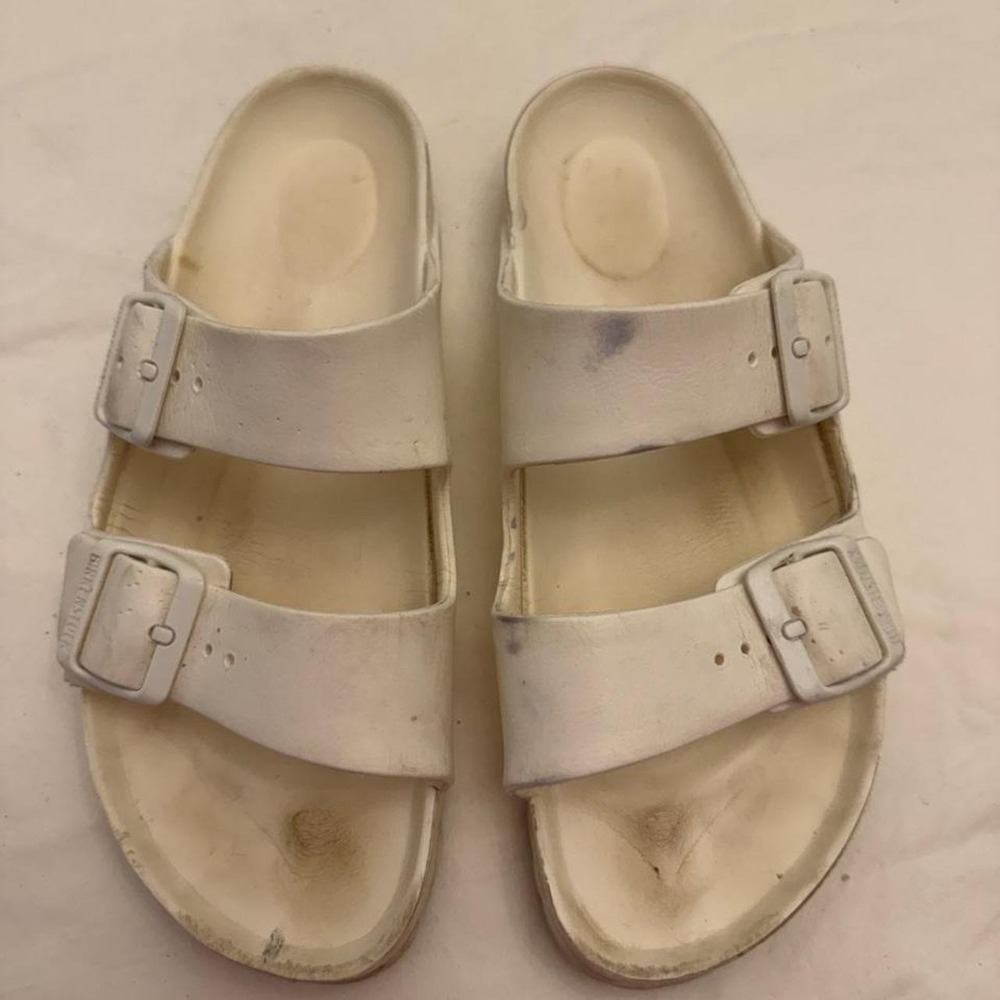 White Birkenstock Sandals